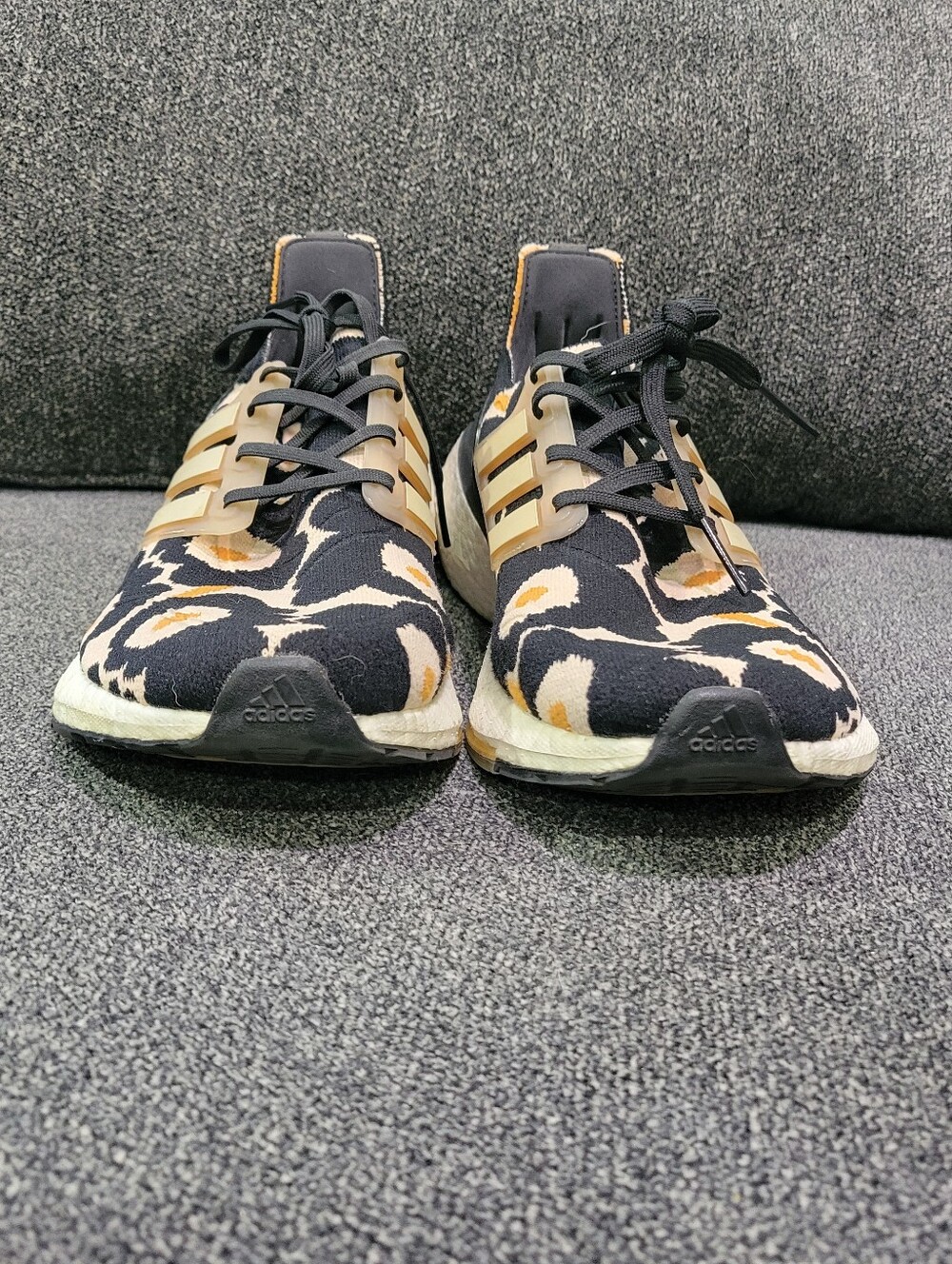 Adidas x Marimekko Unikko ULTRABOOST 21 Womens Black Blush Gold 8 1/2 Shoes - Picture 2 of 7